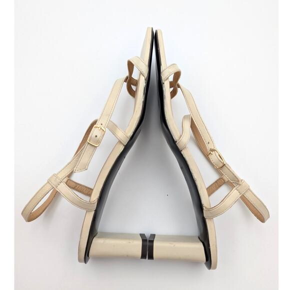 Frame Le Braxton Strappy Sandal Women's Square Toe Cream Size US8 EU38.5 - Picture 11 of 11